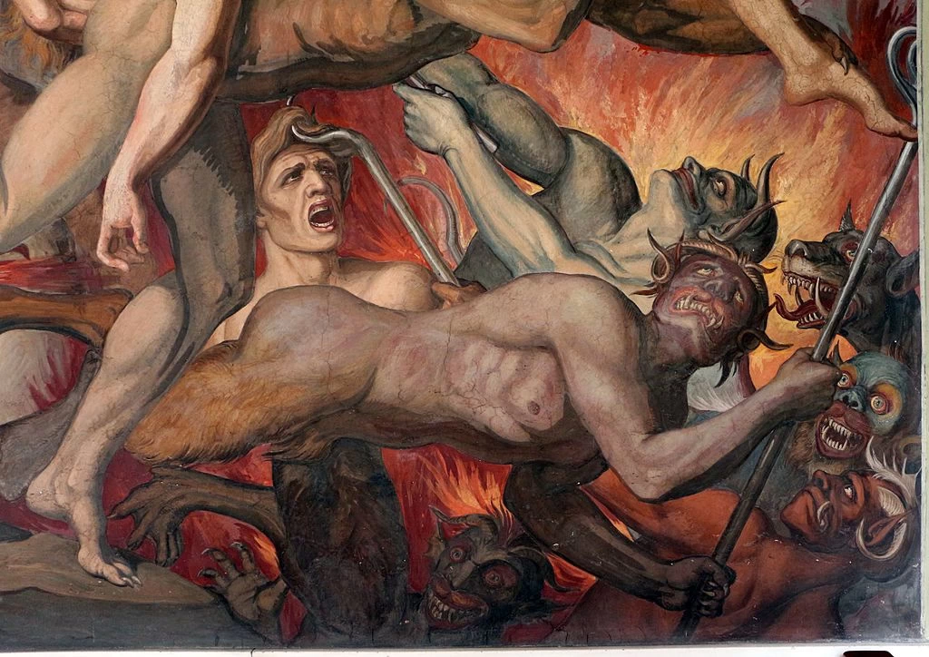 Stanza di Dante. Casino di villa Massimo, Roma - Inferno 5